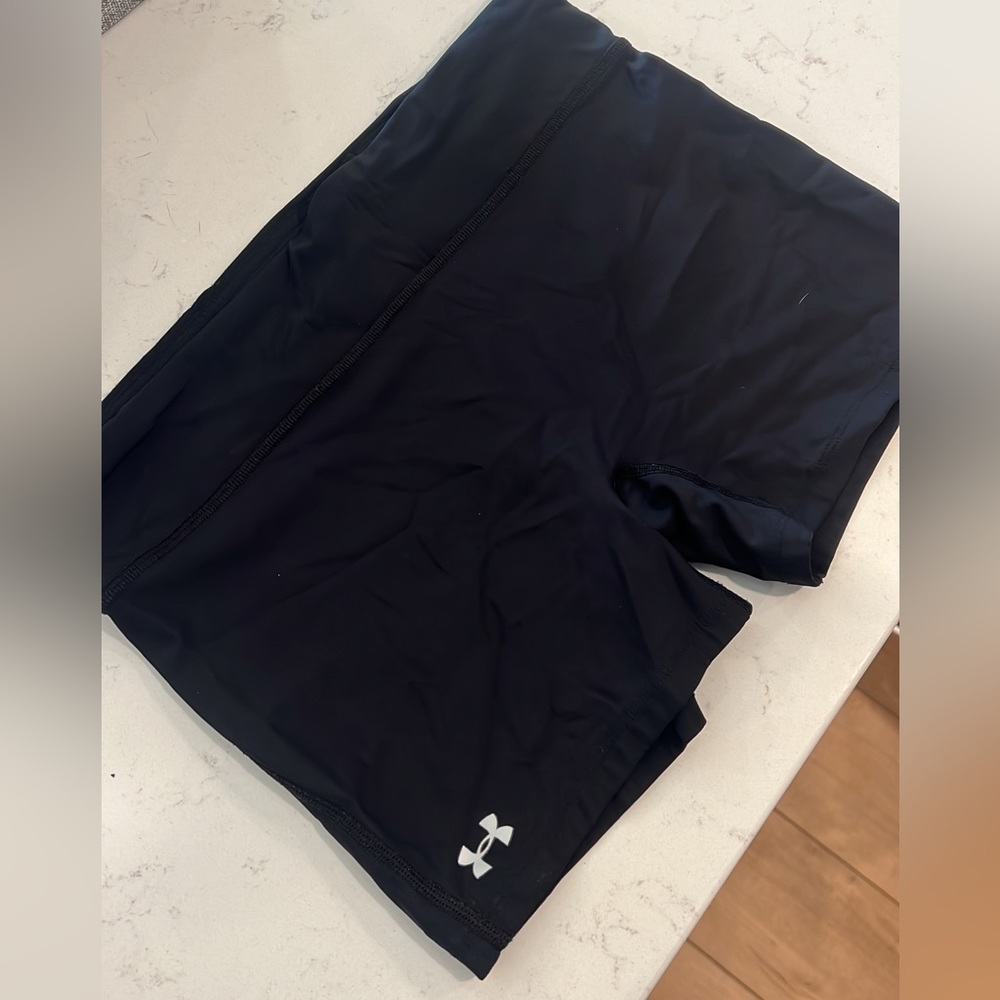UA biker shorts